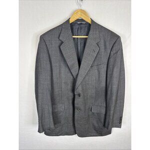 Canali Gray Wool Cashmere Blazer Sport Coat Mens 44R IT 56 Italy